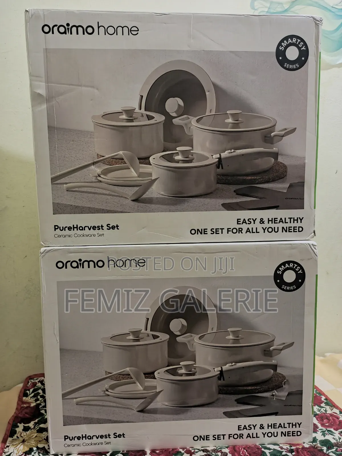 Oraimo Pureharvest Set Versatile Convenient Ceramic Cookware Set-17pcs