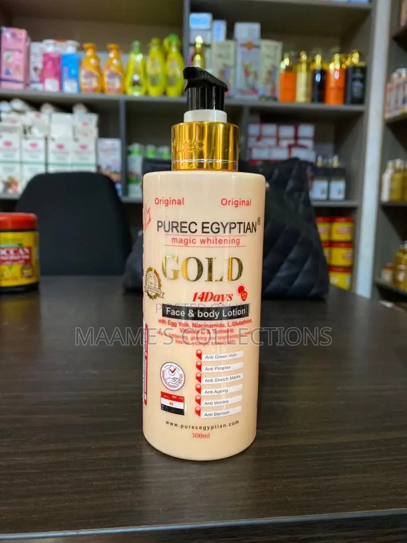 Purec Egyptian Magic Whitening Gold 14 Days Face Body Lotion.