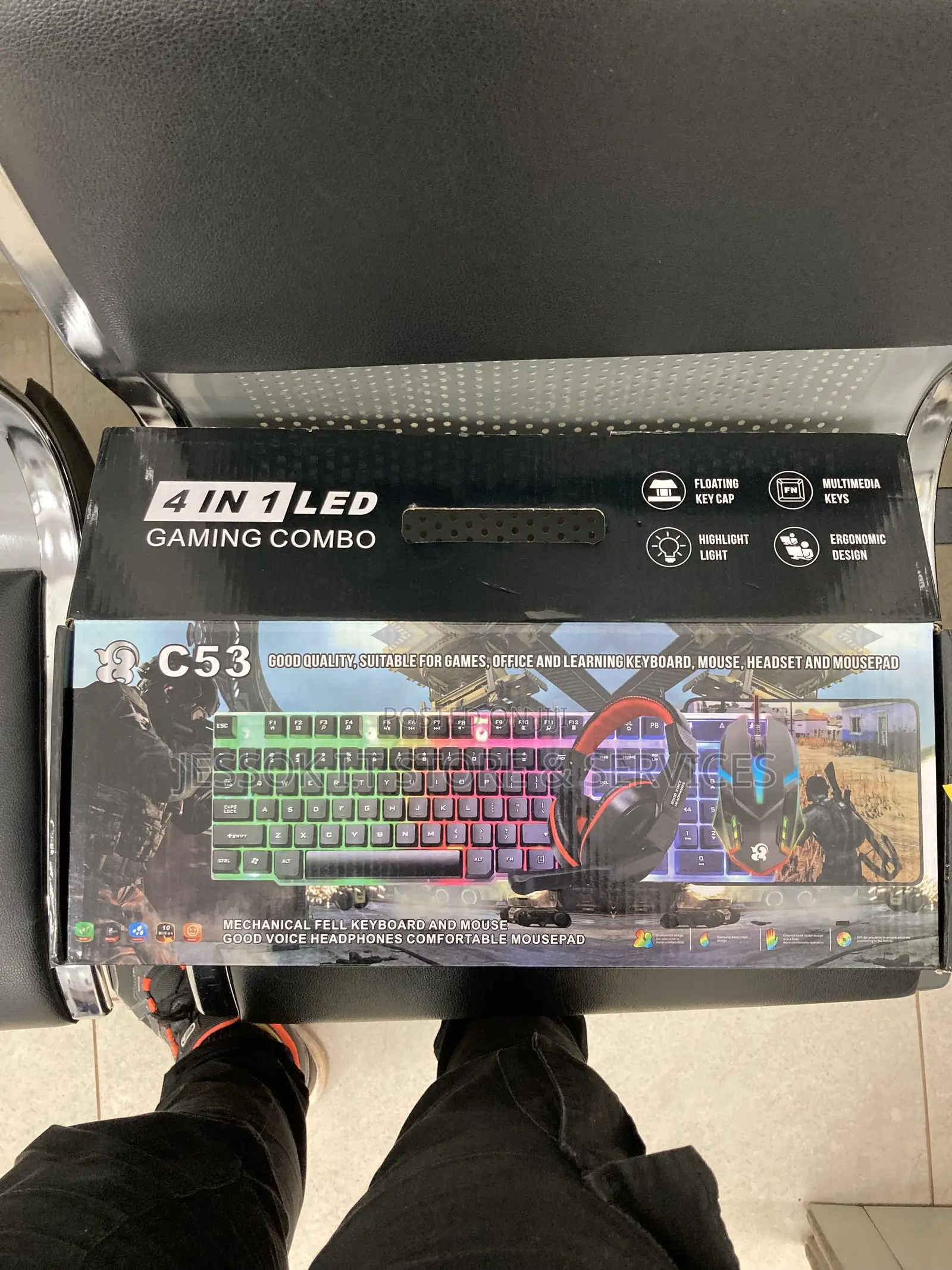 4 in 1 Gaming Combo. Mouse, Keyboard, Mousepad, and Headset