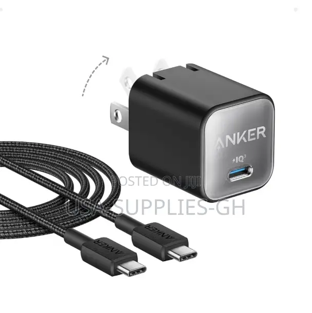 Anker 511 (30w, Nano 3) Fast Phone Charger, Usb C, 6ft Cable From Usa