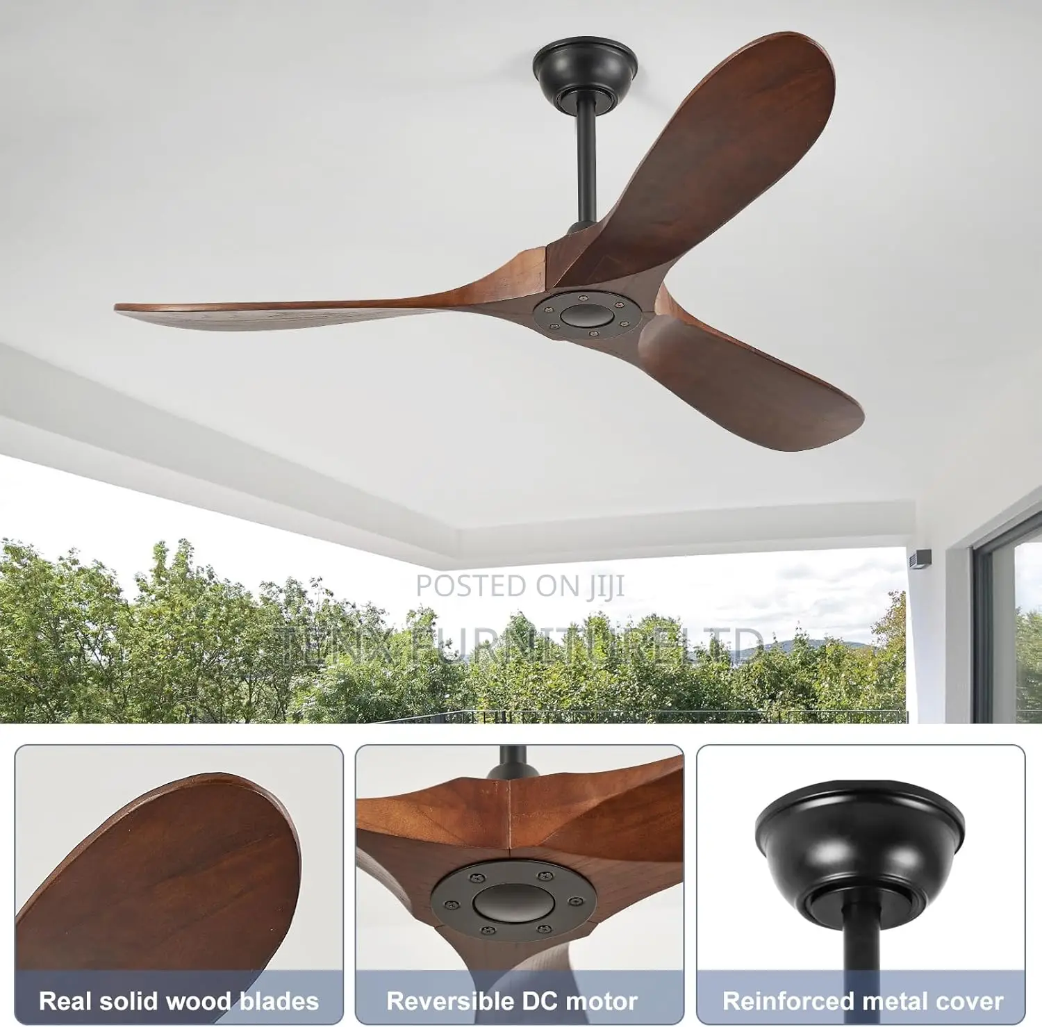 Ceiling Fan (Solid Wood)