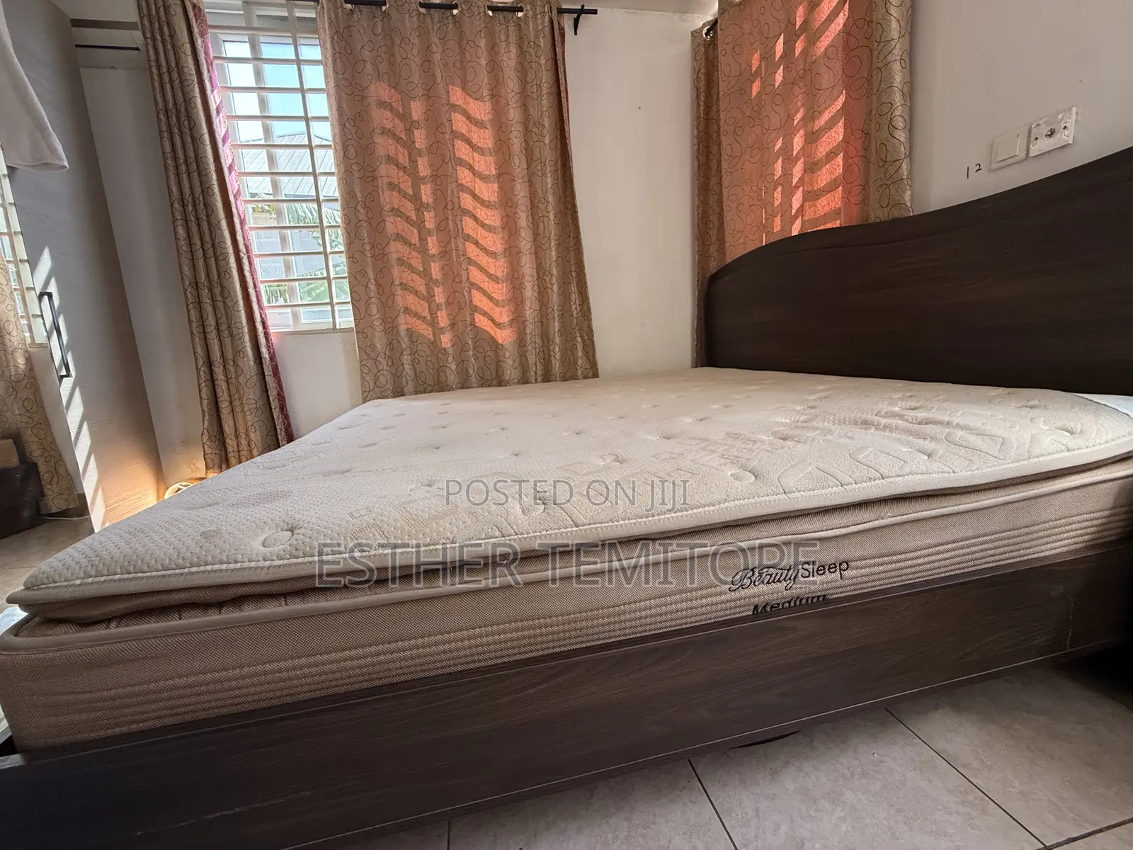 King Size Bed Frame With Mattress