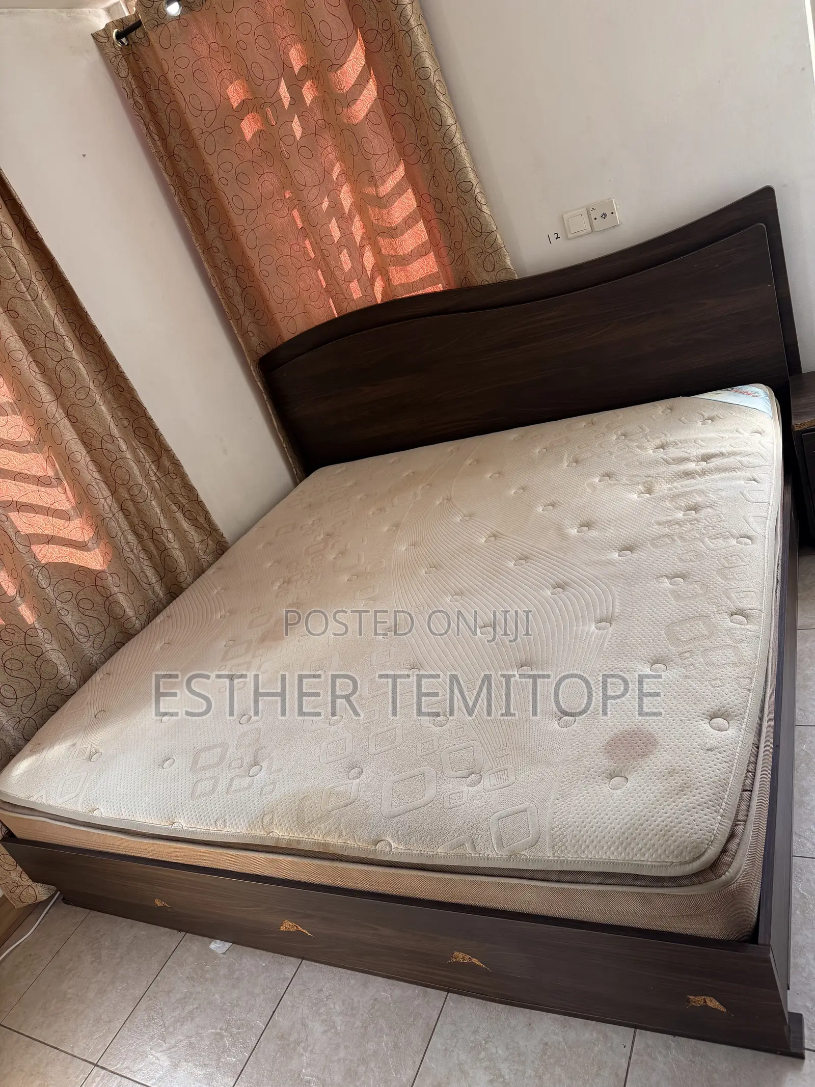 King Size Bed Frame With Mattress