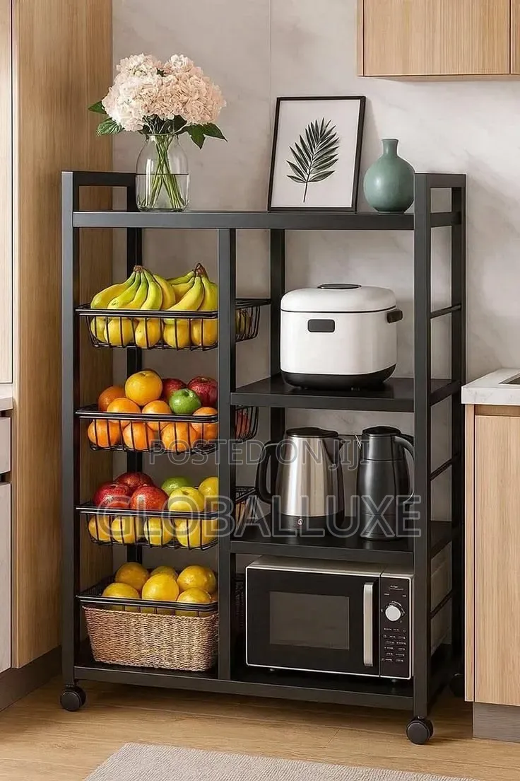 Kitchen Storage Rack – Multifunctional Organizer Shelf for Kitchen