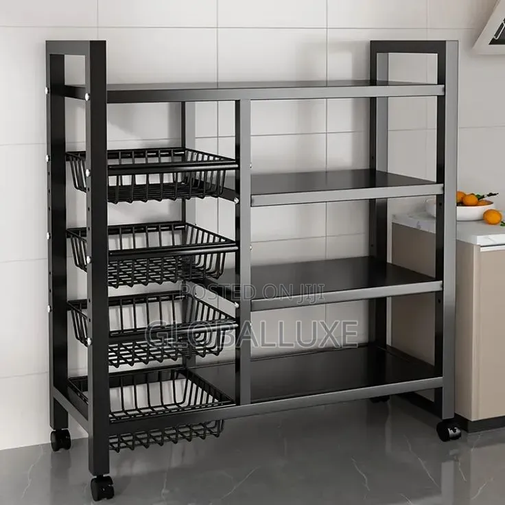 Kitchen Storage Rack – Multifunctional Organizer Shelf for Kitchen