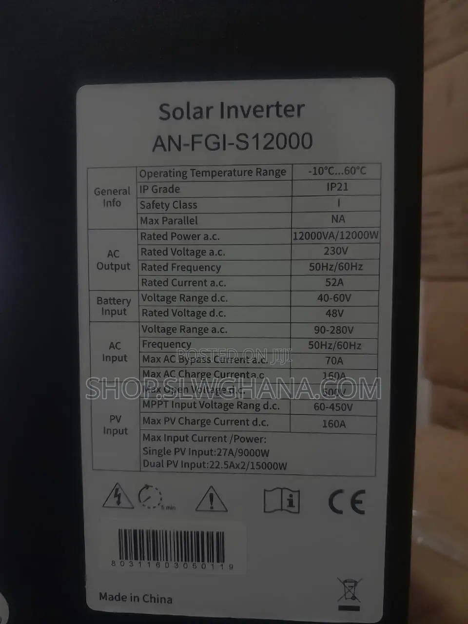 12kw Hybrid Inverter