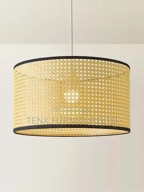 Ceiling Pendant Light (Rattan Black Base)