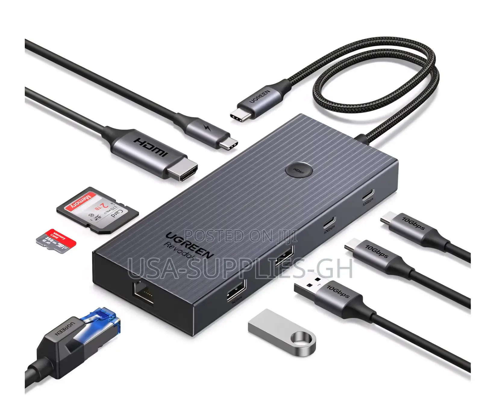 Ugreen Revodok Pro 9 in 1 USB C Hub Gigabit Ethernet Adapter From Usa