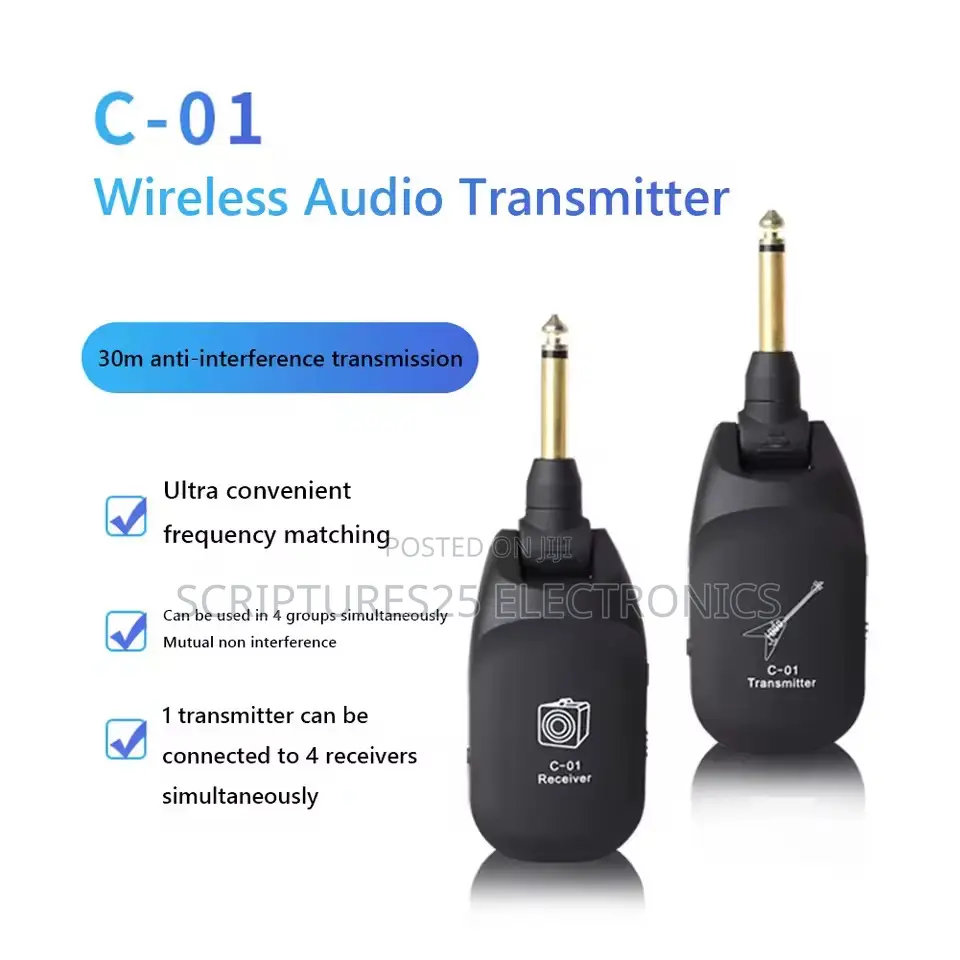Miwayer Wireless Guitar System Jack Wireless Transmitter