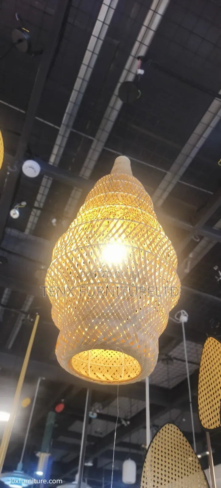 Bamboo Pendant Light Hand Crafted