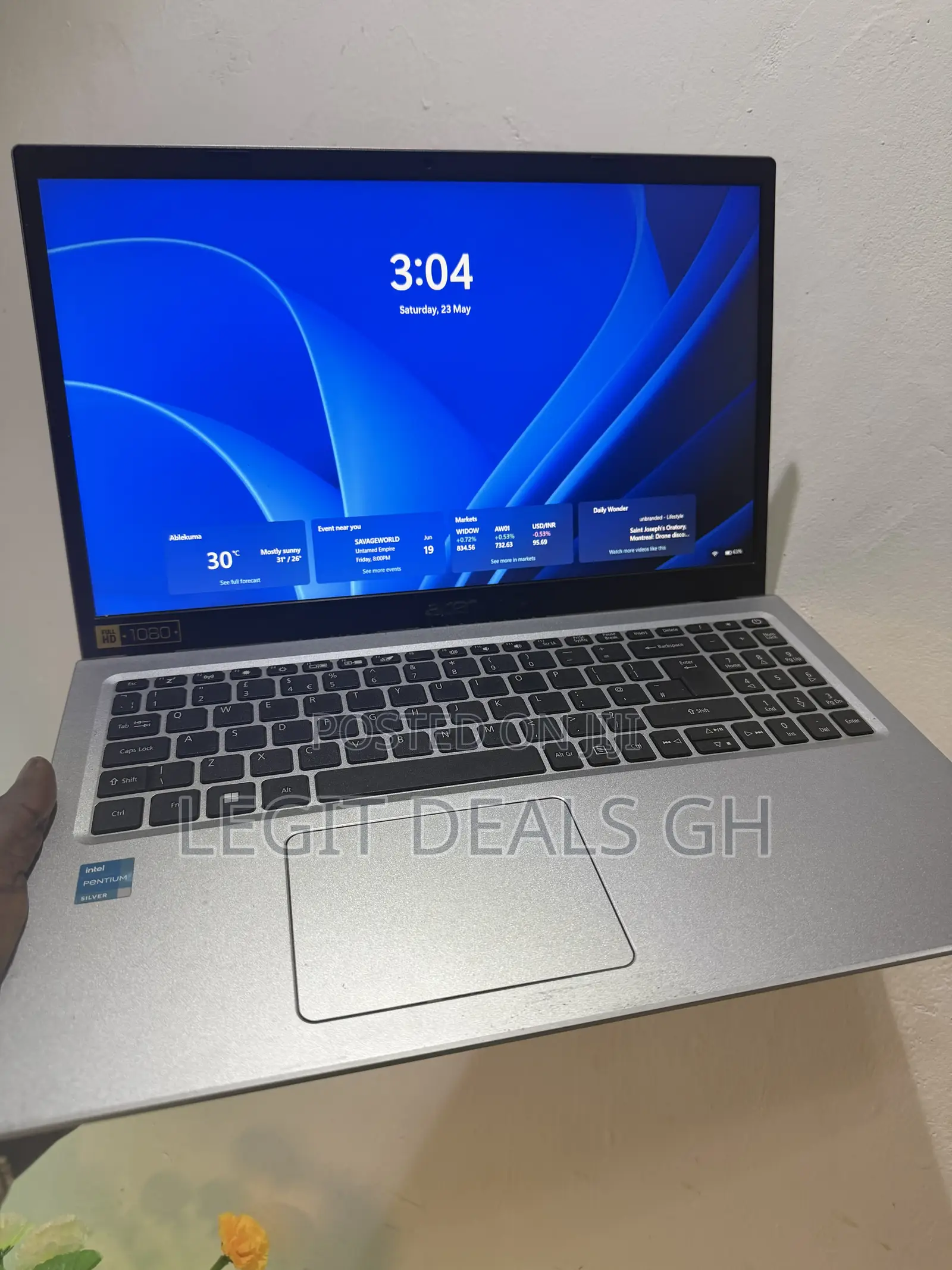 Laptop Acer Aspire 3 A315-32 8GB Intel Pentium HDD+SSD 128GB