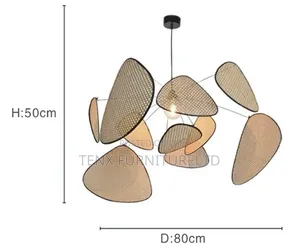 Pendant Light Rattan/ Metal Lighting