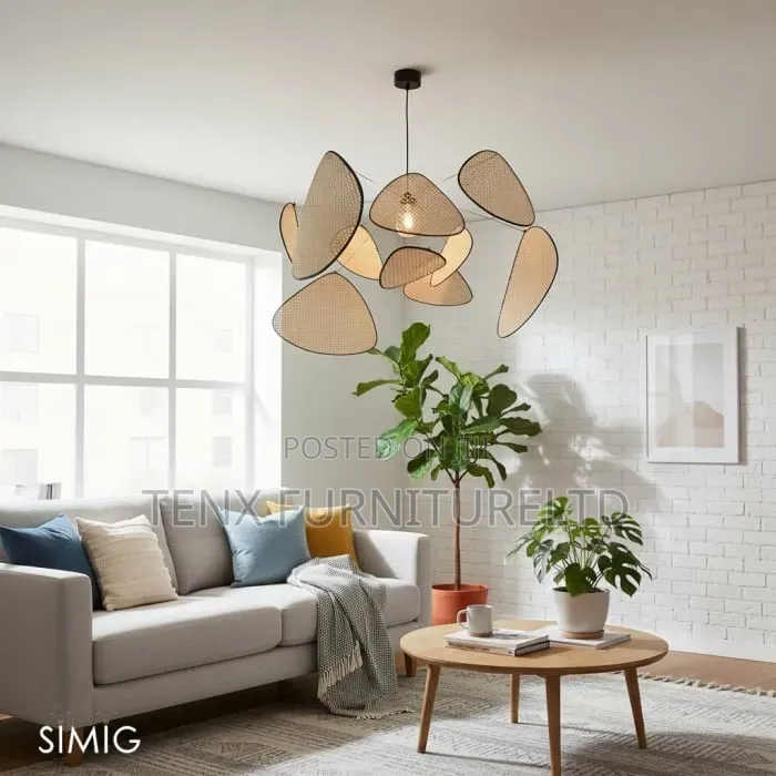 Pendant Light Rattan/ Metal Lighting