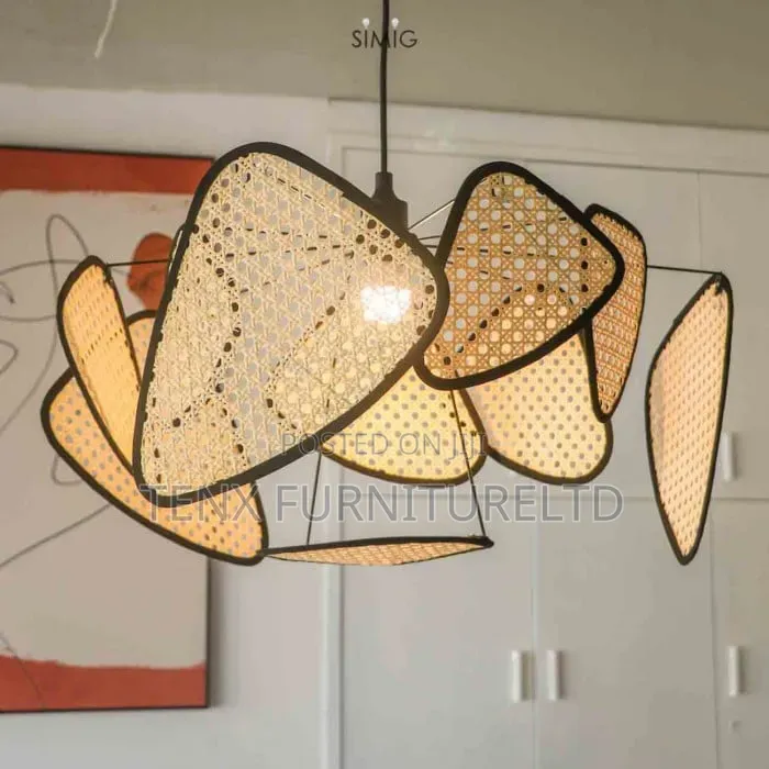 Pendant Light Rattan/ Metal Lighting