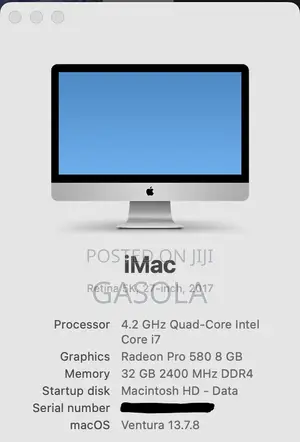 Apple iMac 2017 A1419
