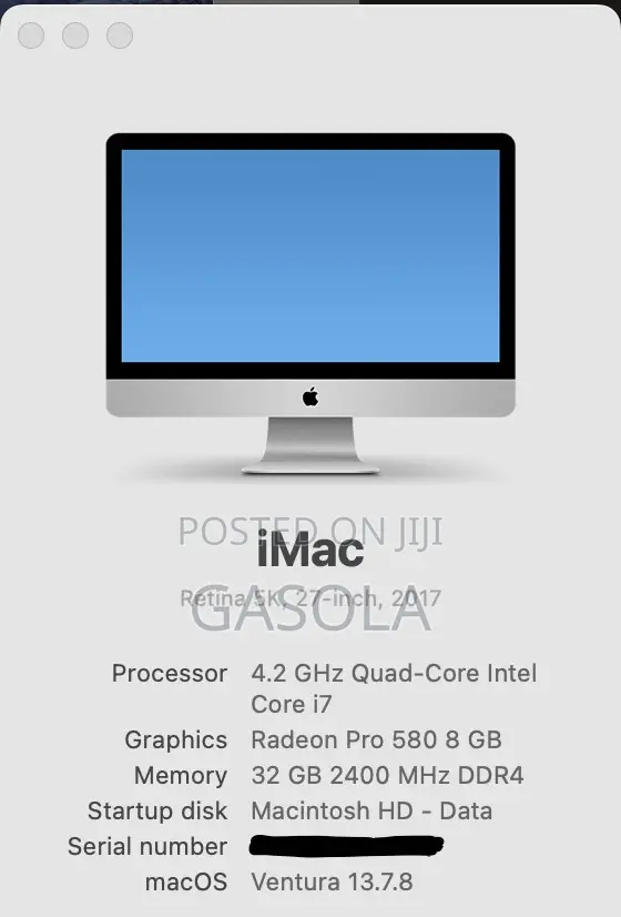 Apple iMac 2017 A1419