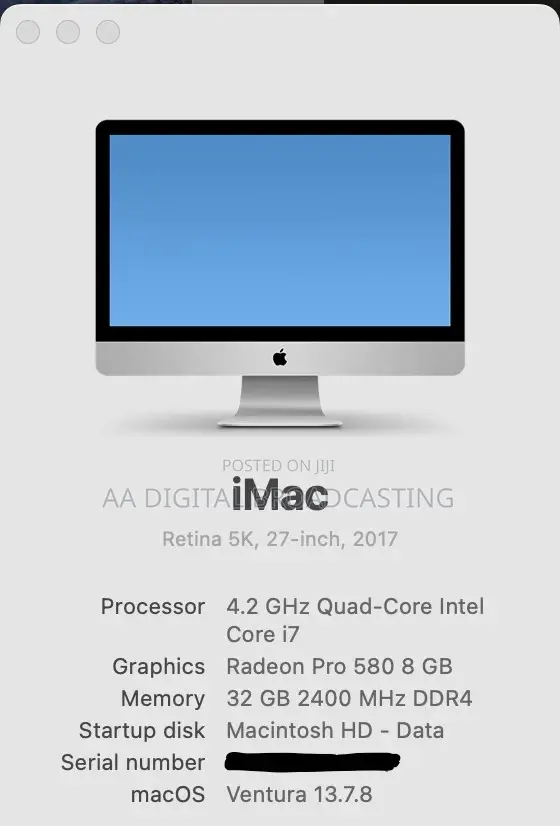 Apple iMac 2017 A1419