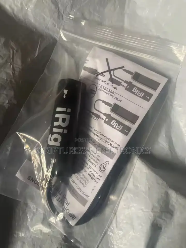 Irig Connect Guitar, Mic or Audio to Phone or Pc