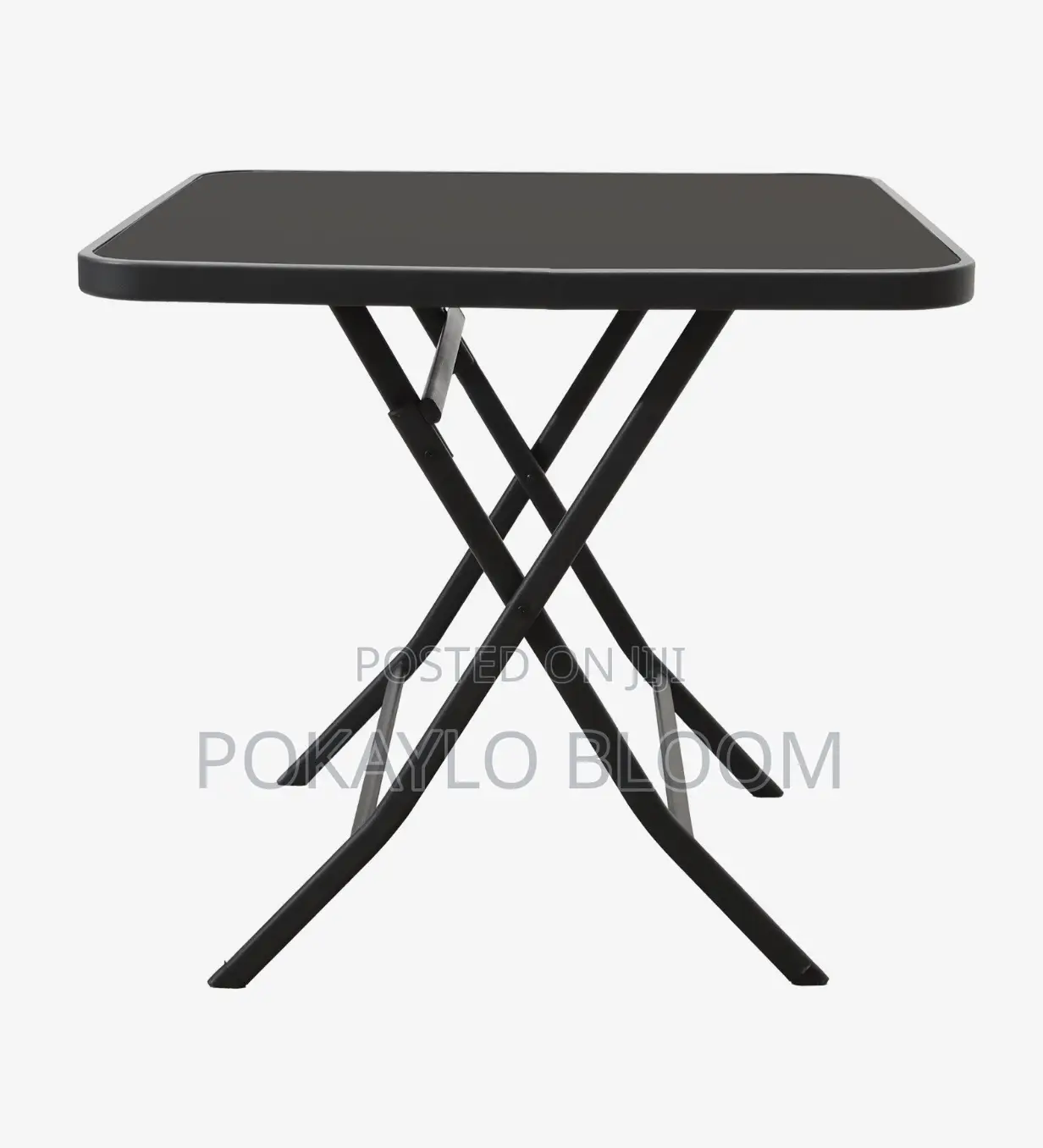 90 by 90 Rectangular High- Gloss Dining or Workspace Foldable Table
