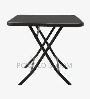 90 by 90 Rectangular High- Gloss Dining or Workspace Foldable Table