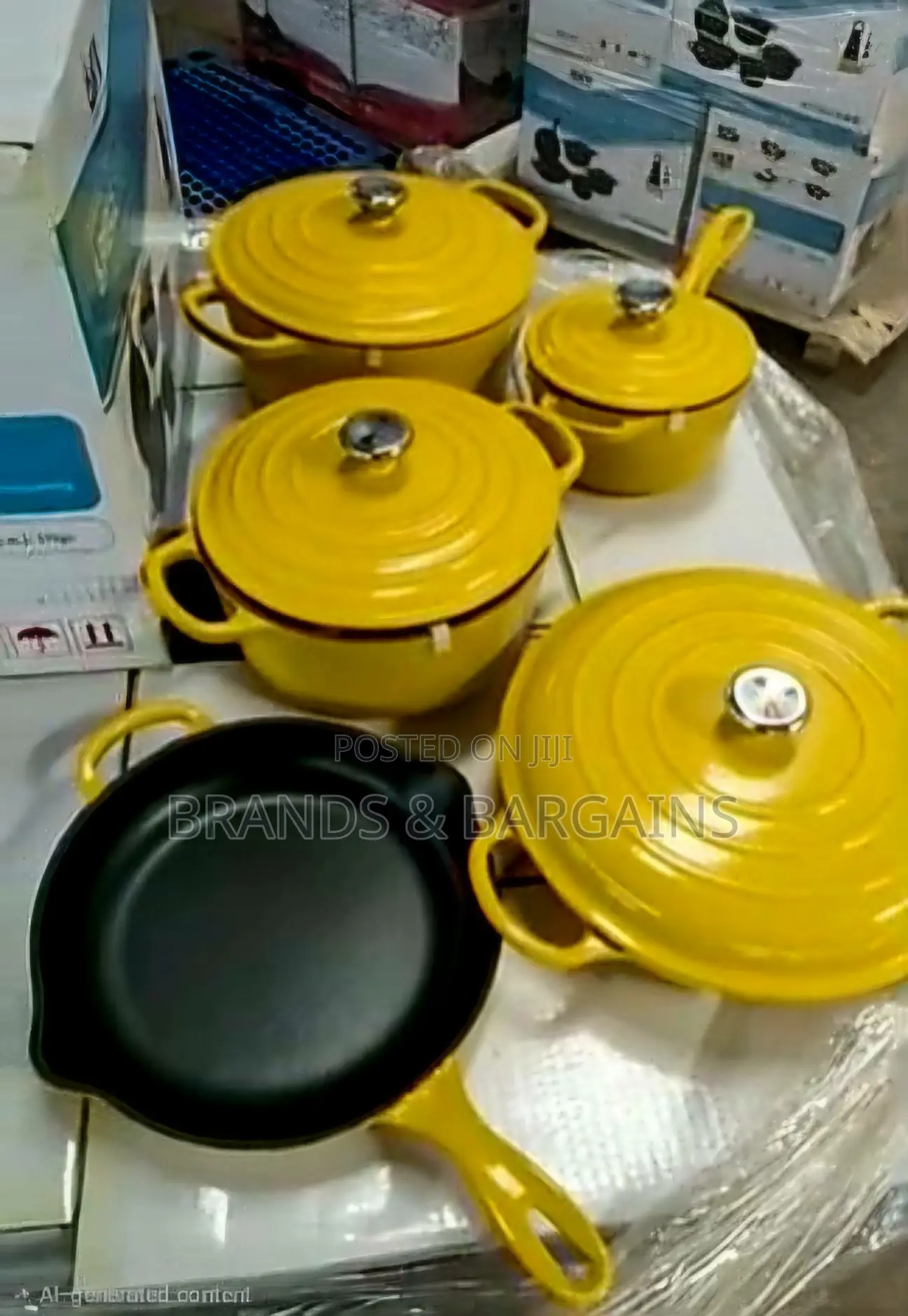 5 Pc Set Cast Iron Cookware