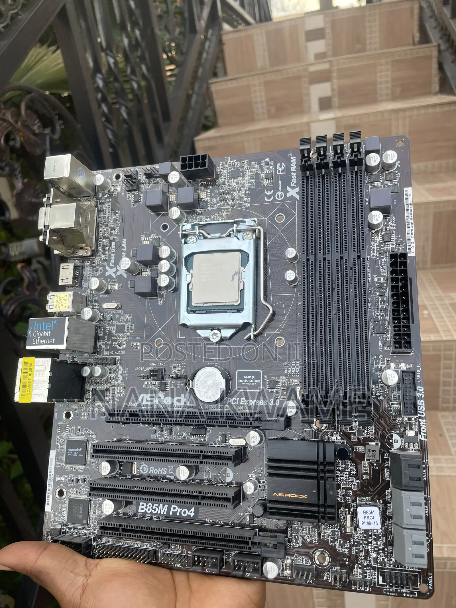 Asrock B85m Pro4 Motherboard With I7 4770 Cpu