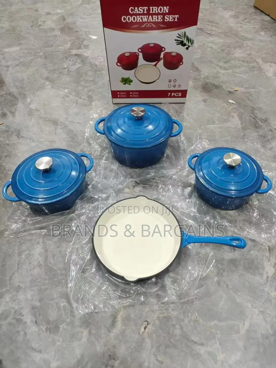 4 Pc Set Cast Iron Cookware