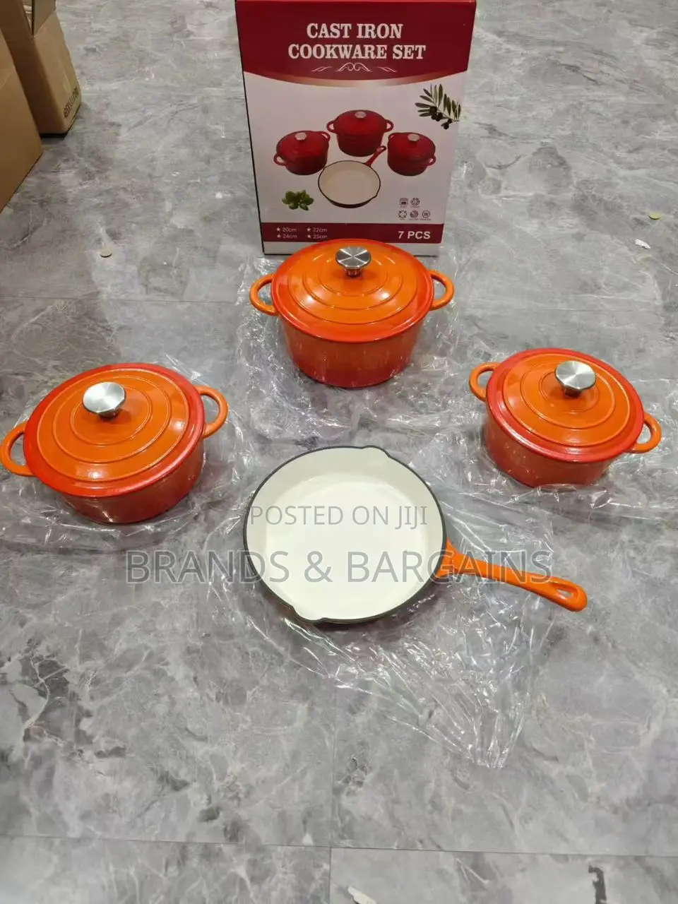 4 Pc Set Cast Iron Cookware
