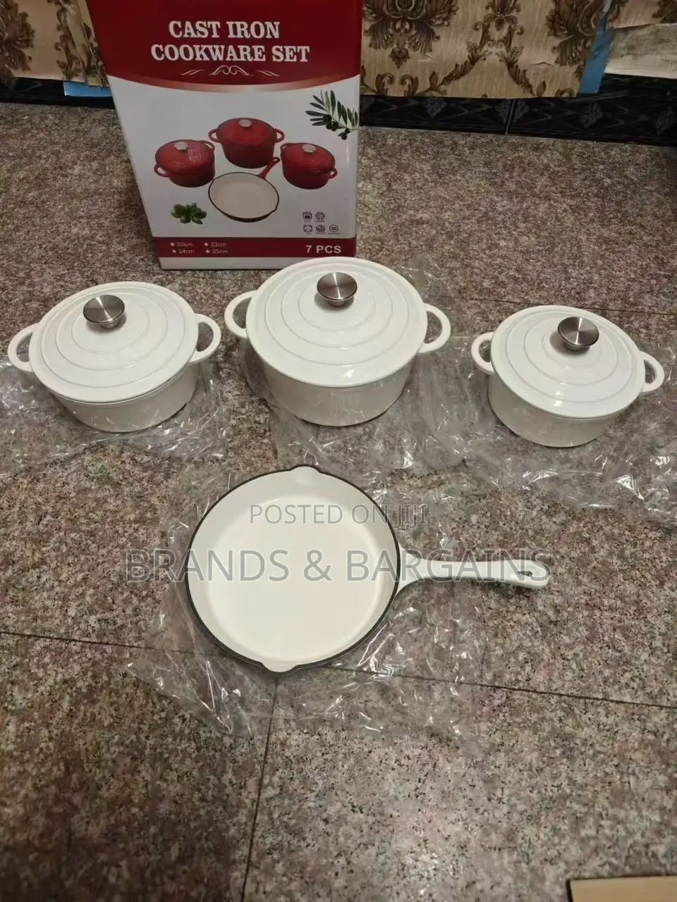 4 Pc Set Cast Iron Cookware