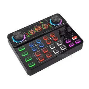 V8spro Live Digital Mixer Soundcard Sound Card Podcast Dj With Screen