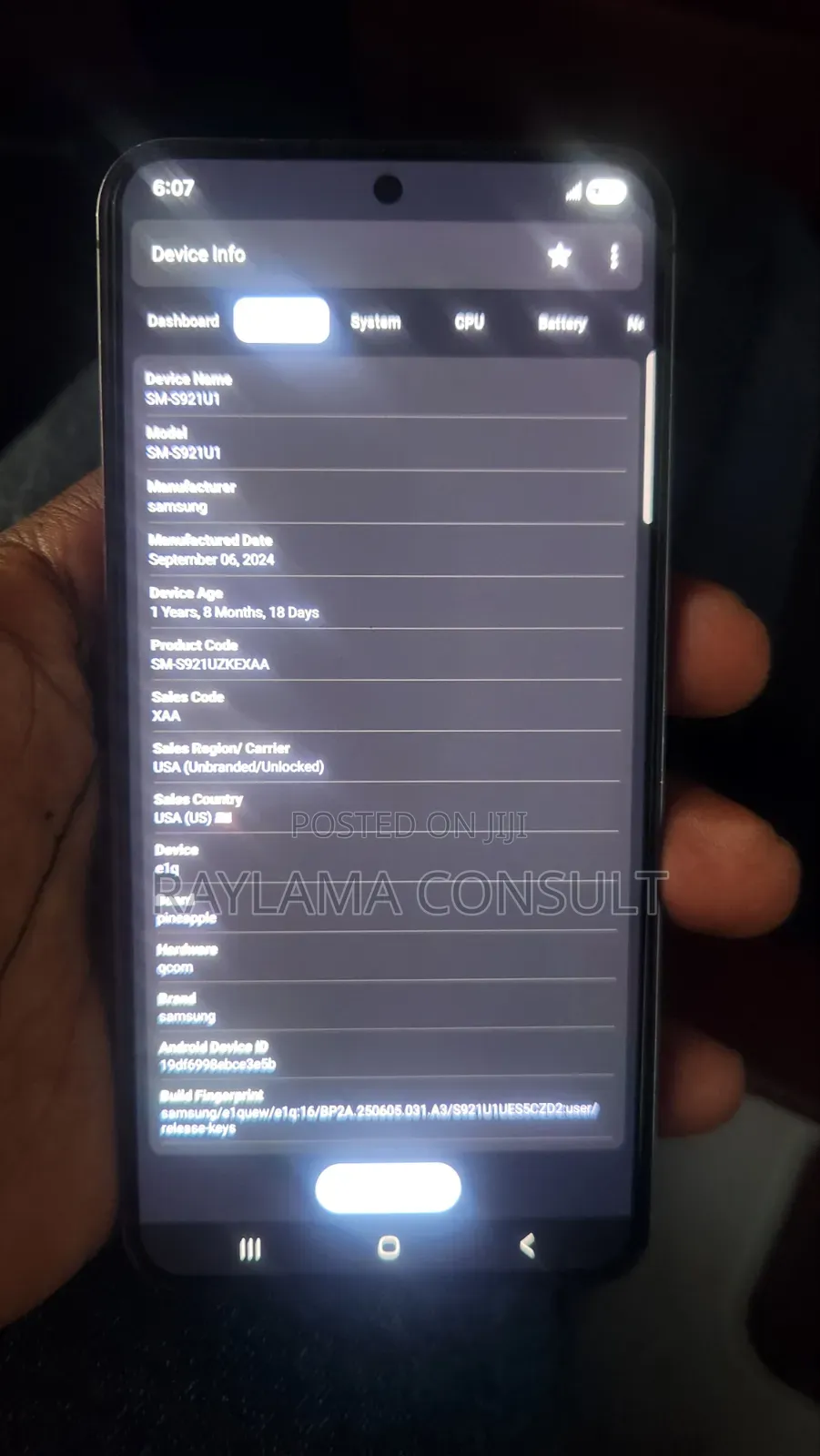 Samsung Galaxy S24 256 GB Gray