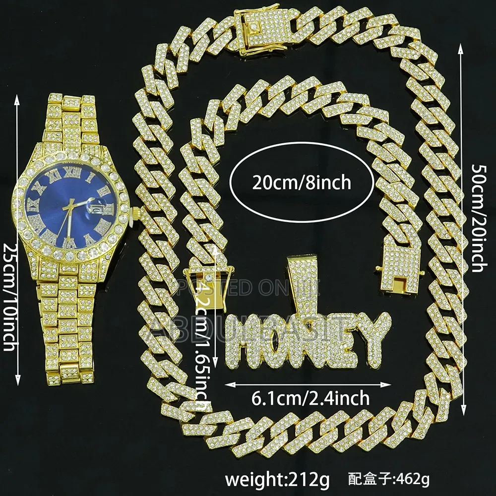 Watch With Hand Bracelet and Chain