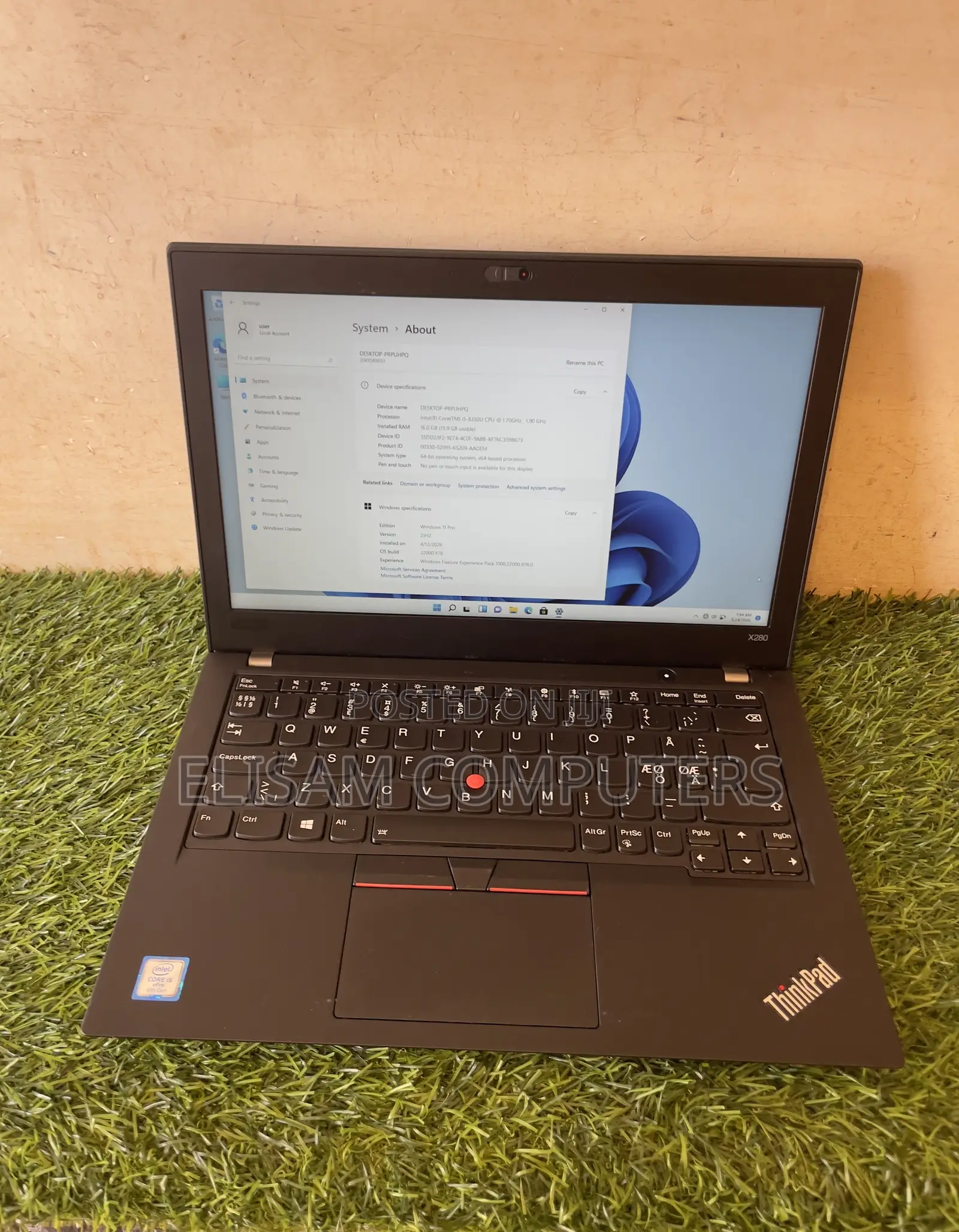 Laptop Lenovo ThinkPad X280 16GB Intel Core i5 SSD 256GB