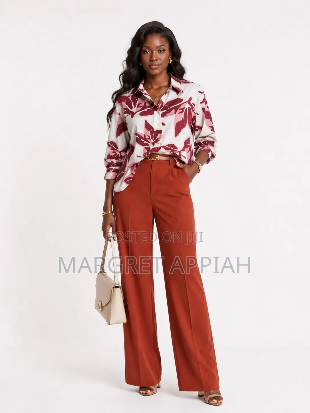 Leaf Pattern Shirt Outfits