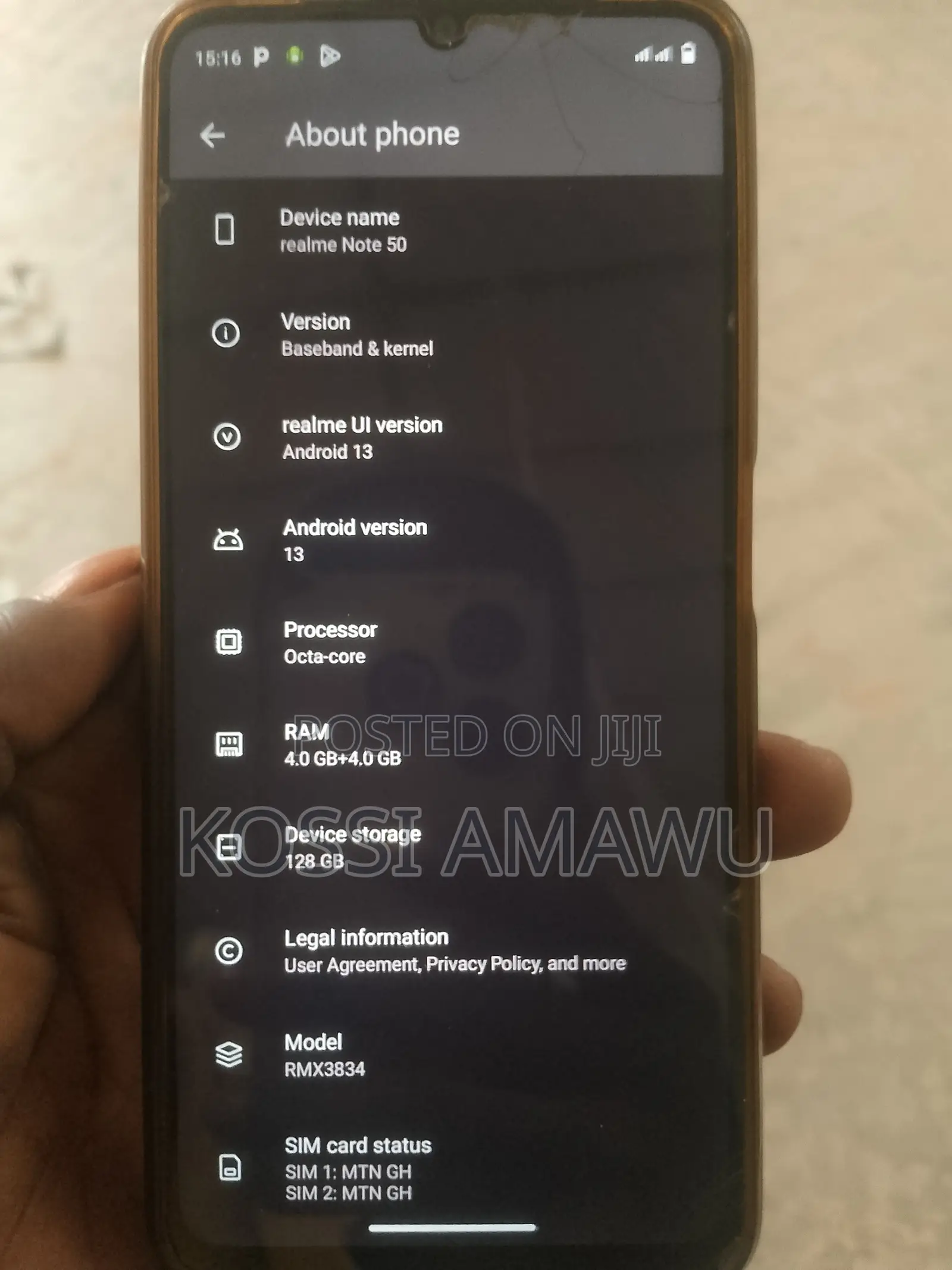 Realme Note 50 128 GB Gray
