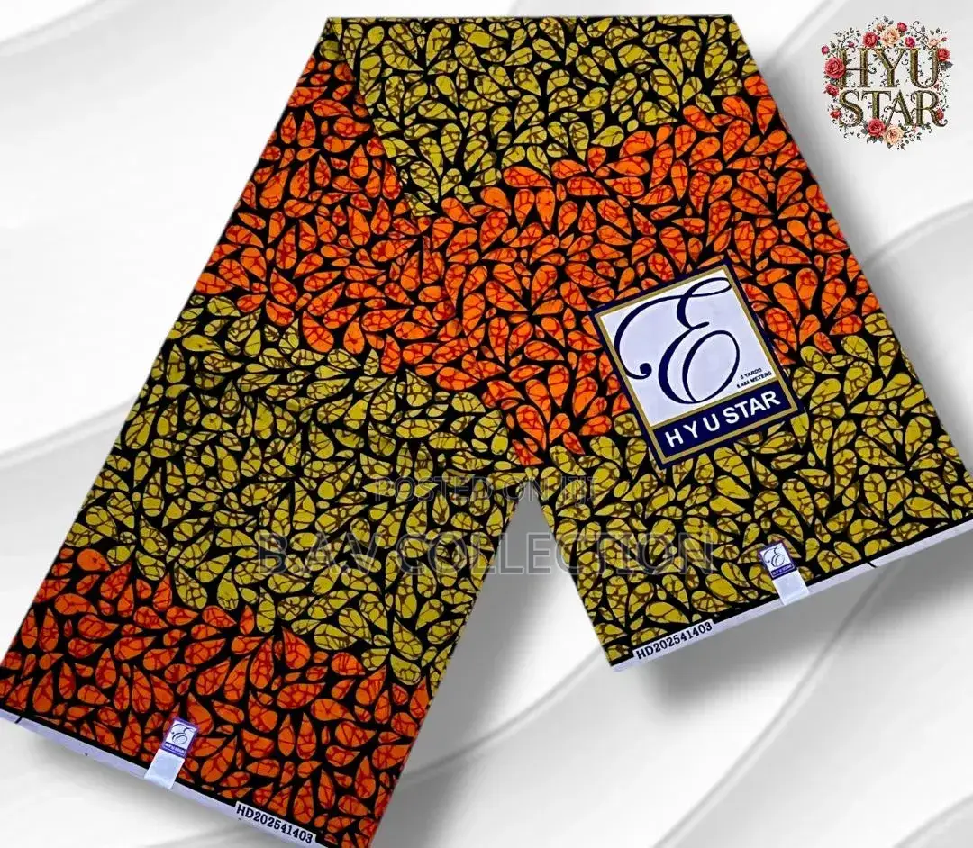 Wax Fabric Ankara Cloth 6 Yards