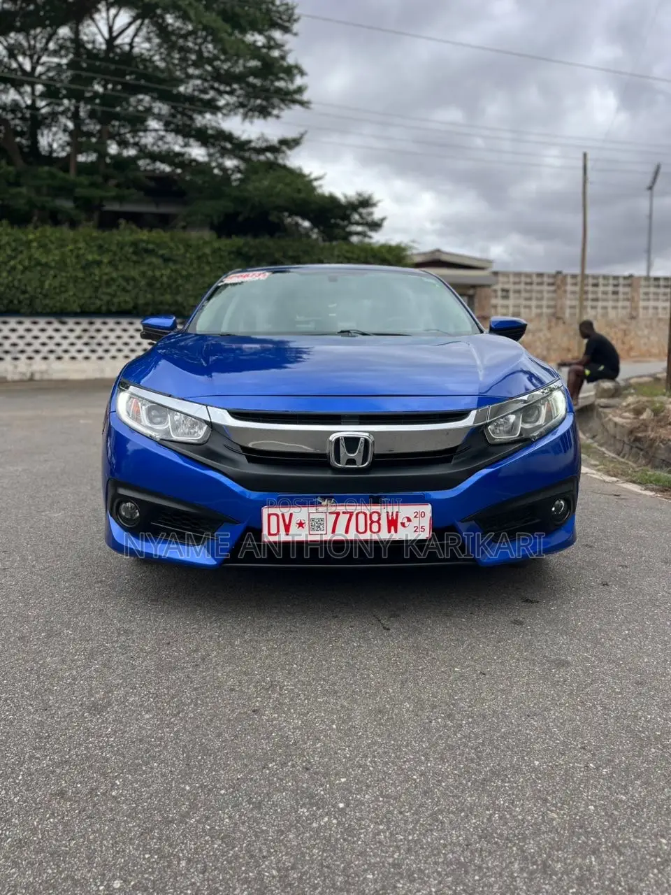 Honda Civic EX 4dr Sedan (1.5L 4cyl) 2016 Blue
