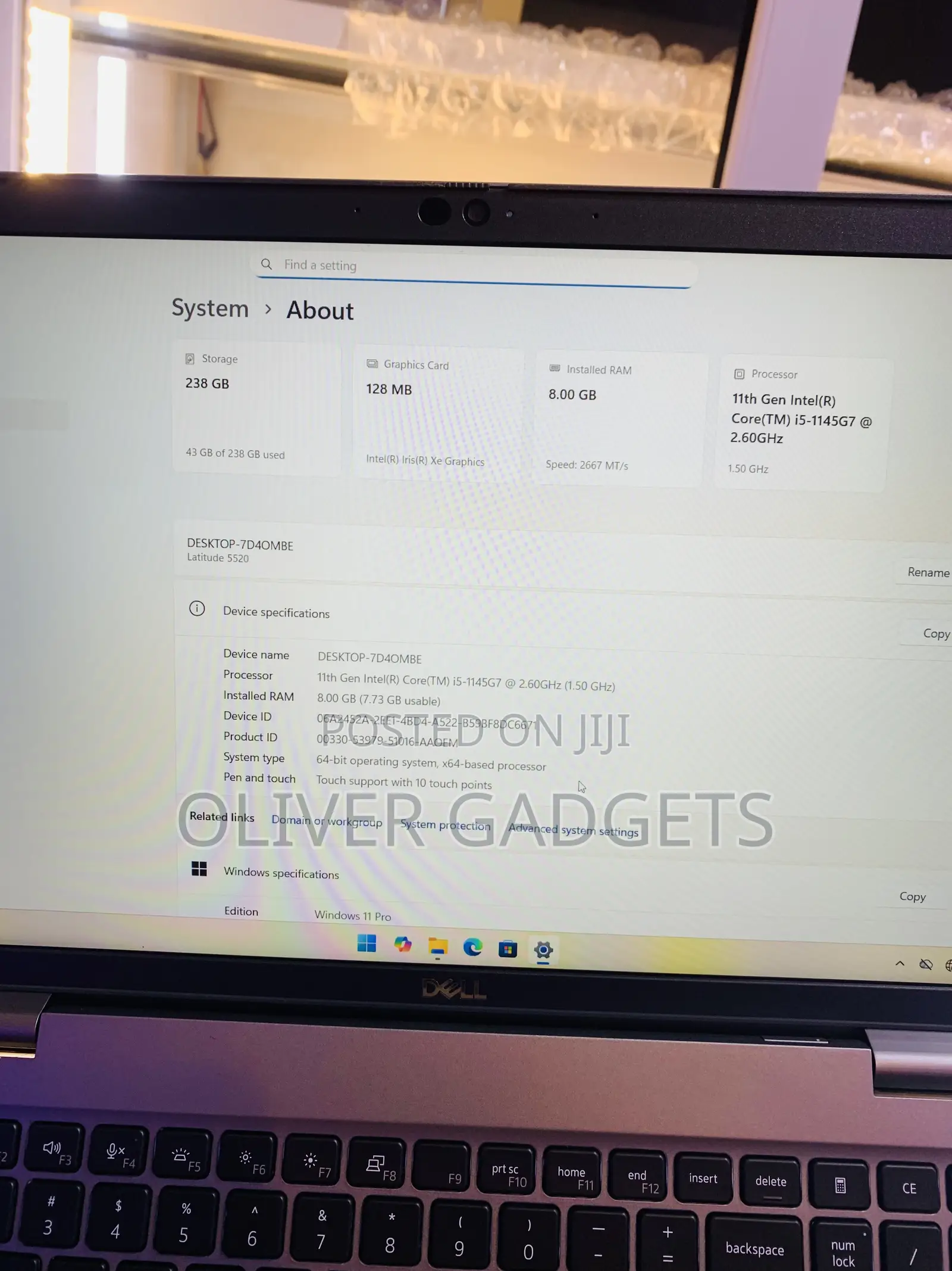Laptop Dell Latitude 5520 8GB Intel Core i5 SSD 256GB
