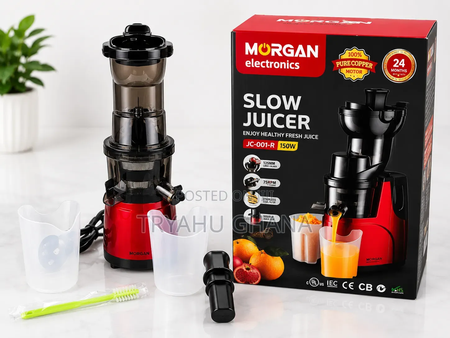 Shop the Morgan Slow Juicer Online in Ghana at Tryahu Online Shop