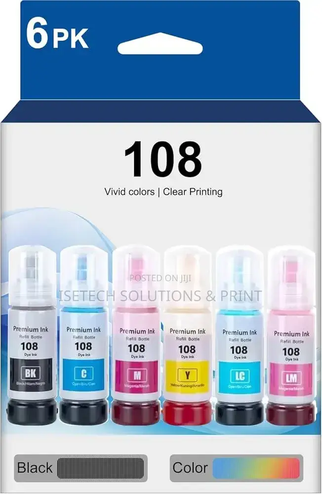 Epson 108 Ink All 6 Colours Set