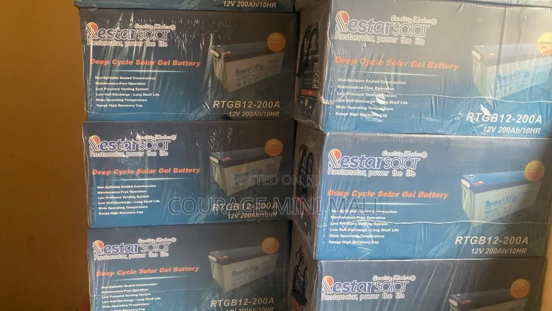  Restar Solar Deep Cycle Gel Battery – Rtgb12-200a (12v 200ah) 