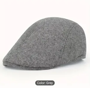 Classic Black Flat Cap – Stylish Casual Baseball Hat for Men Women
