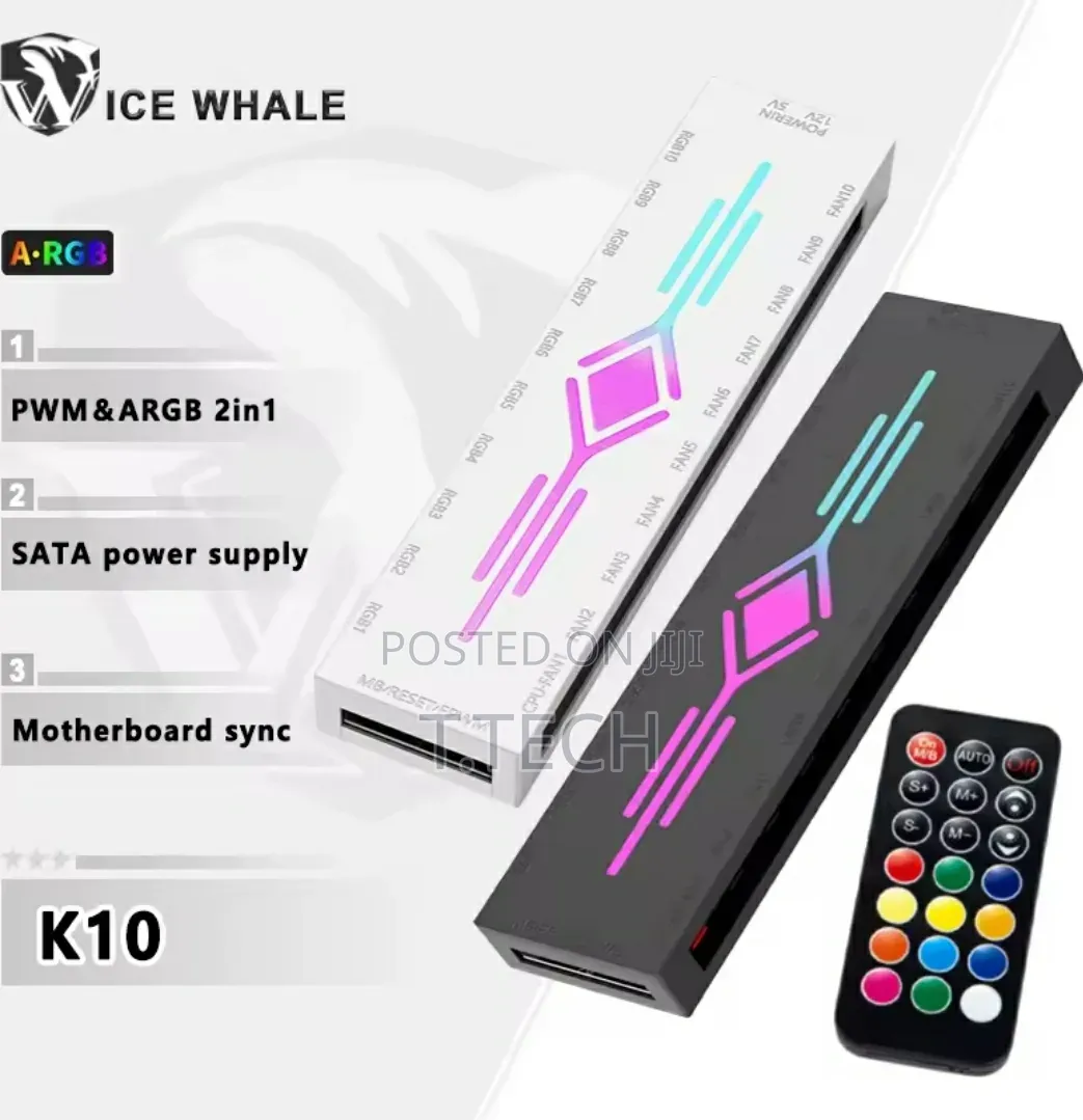 Ice Whale PWM Argb 2-in-1 Smart Fan Hub