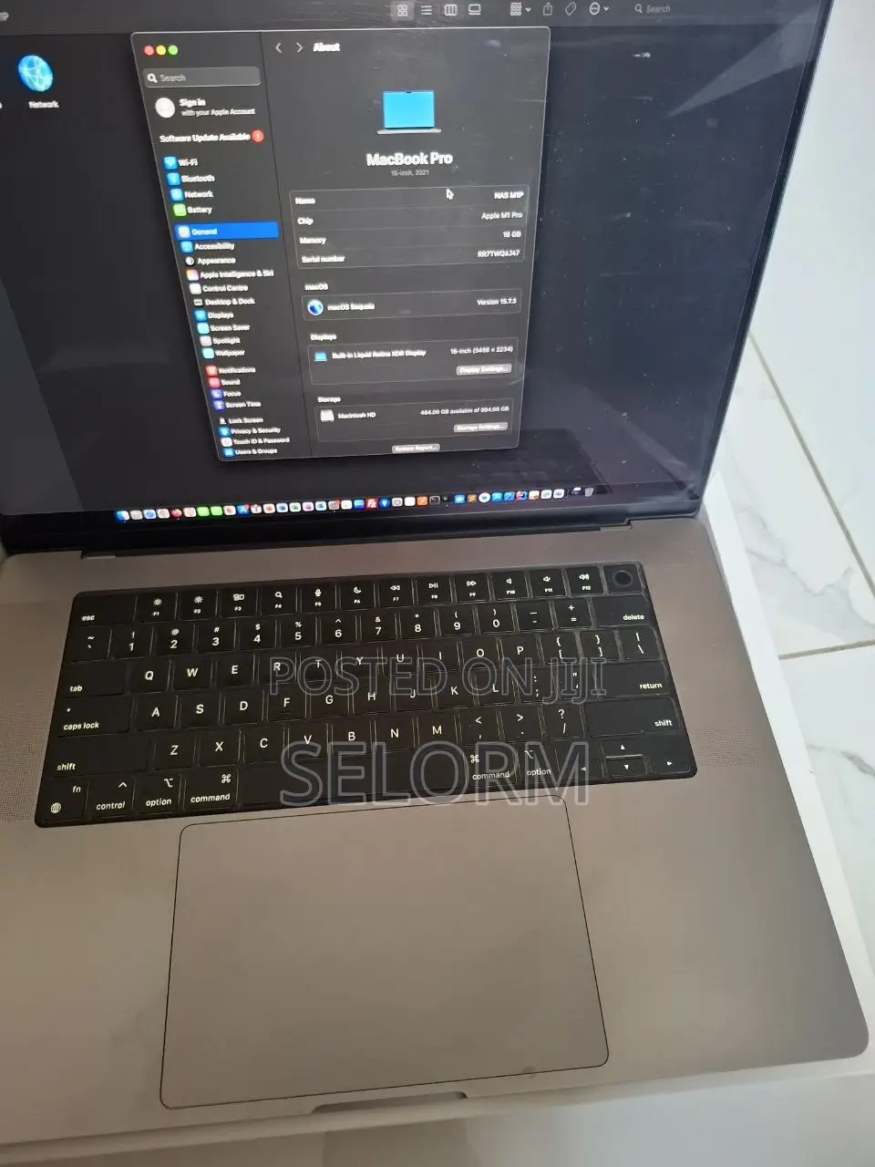 Laptop Apple MacBook Pro 2021 M1 16GB Apple M1 SSD 1T
