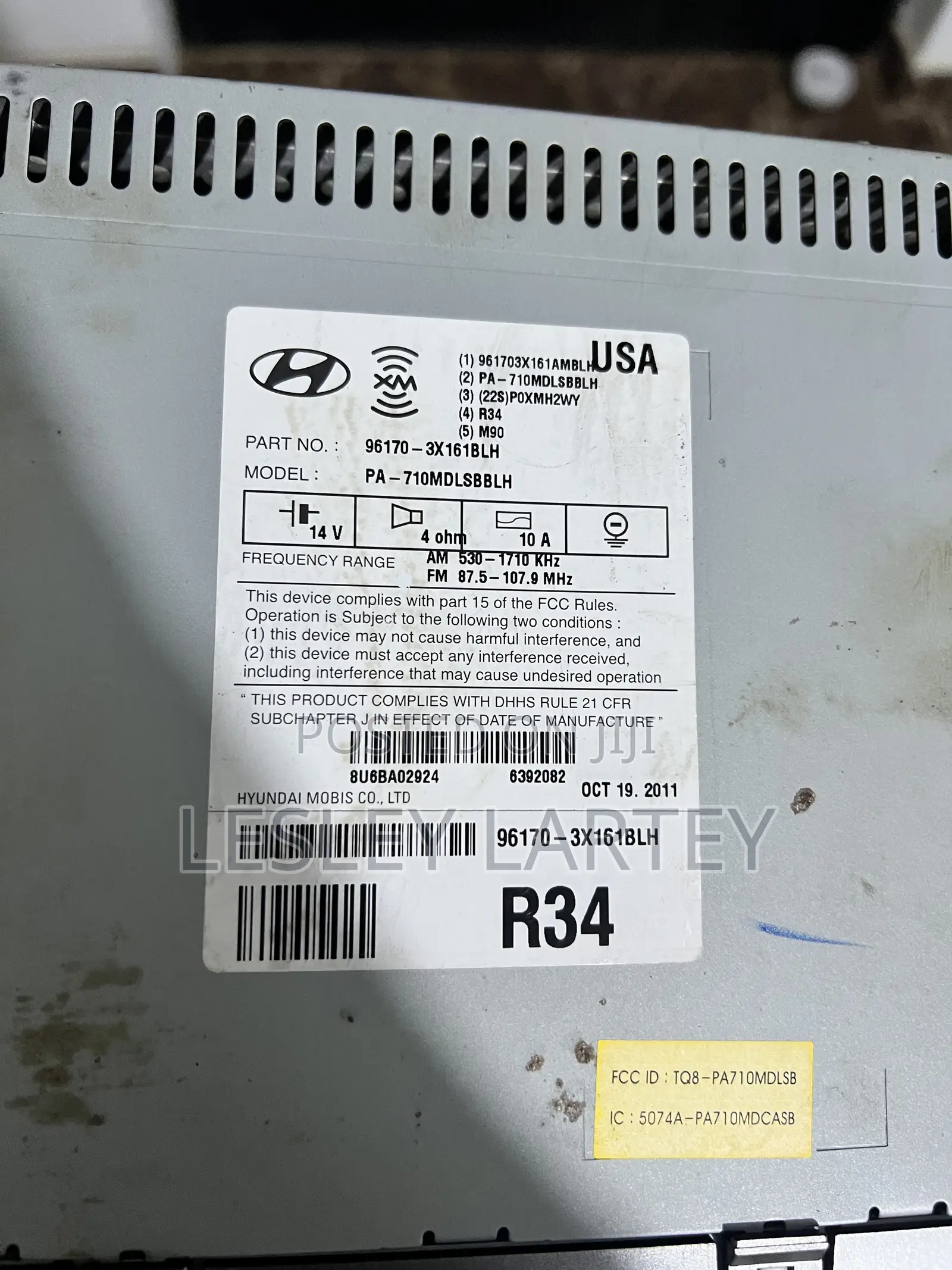 2013 Elantra Radio Homeused
