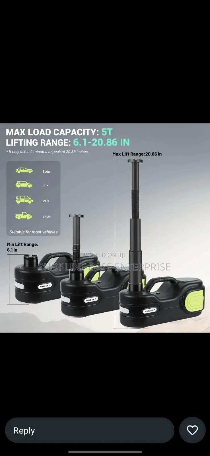 Power Electric Car Jack