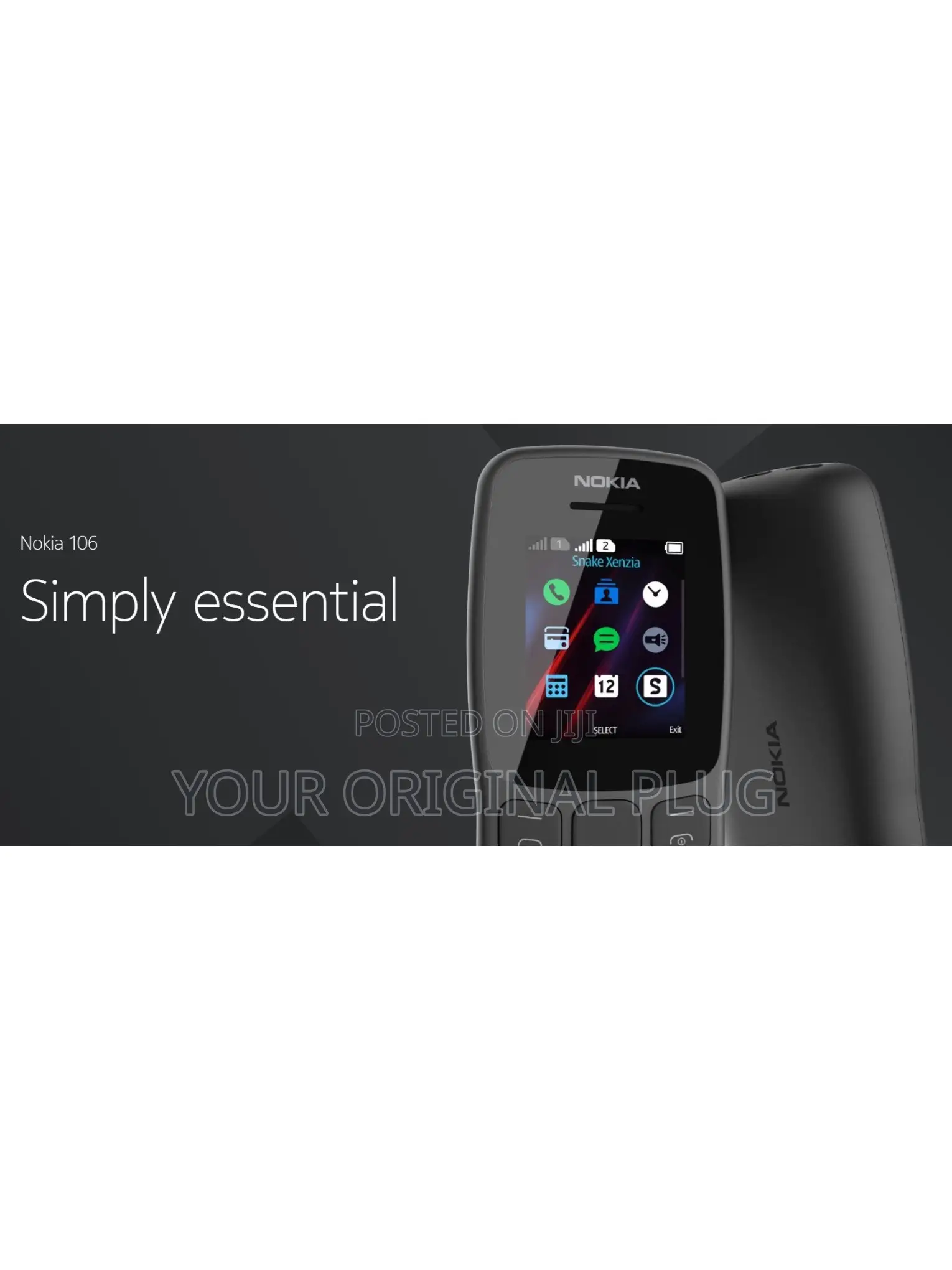 New Nokia 106 Black