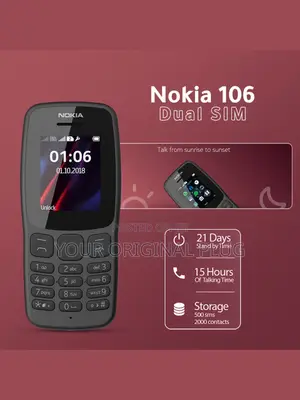 New Nokia 106 Black