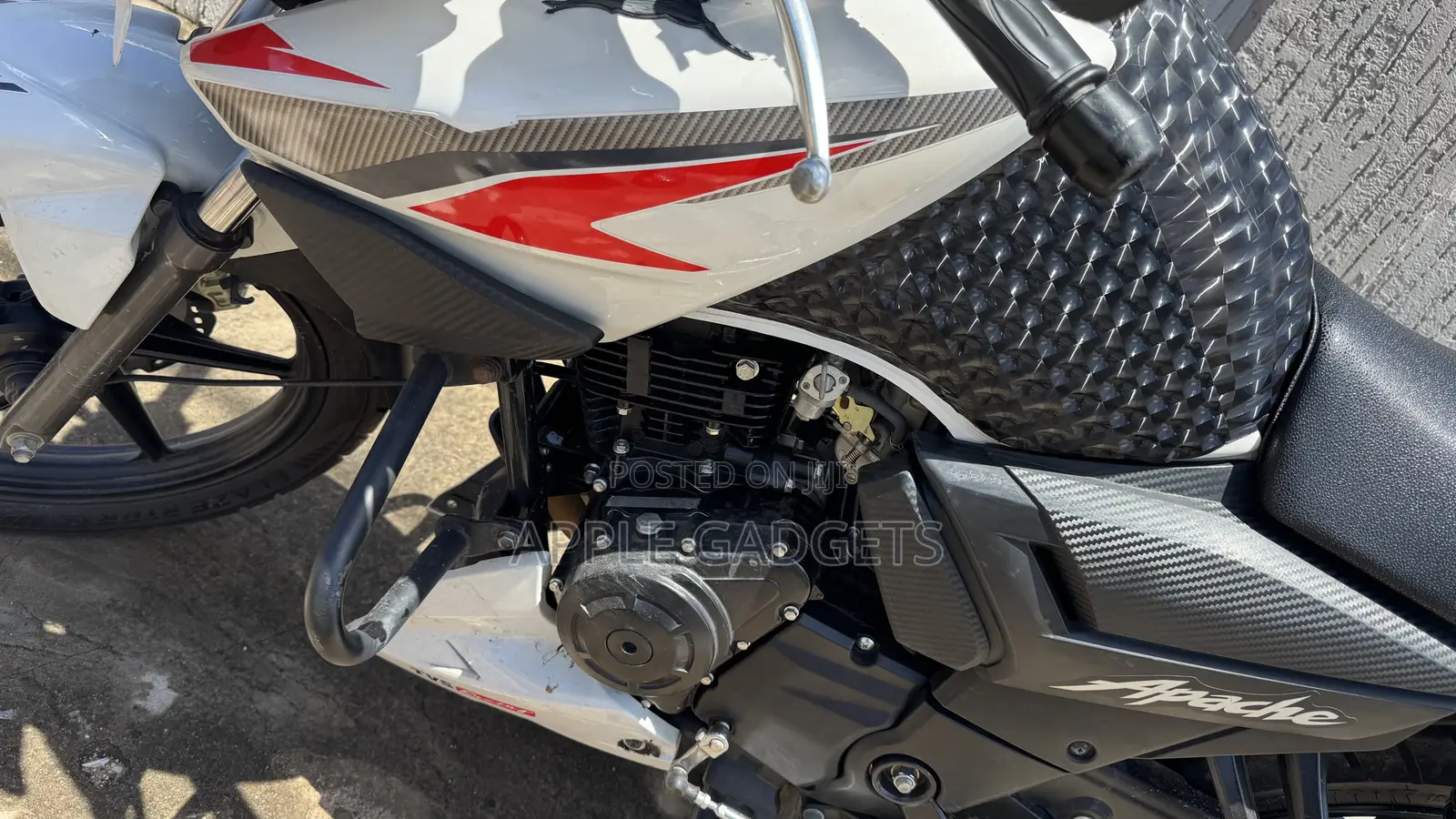 New TVS Apache RTR 160 2V ABS 2025 White