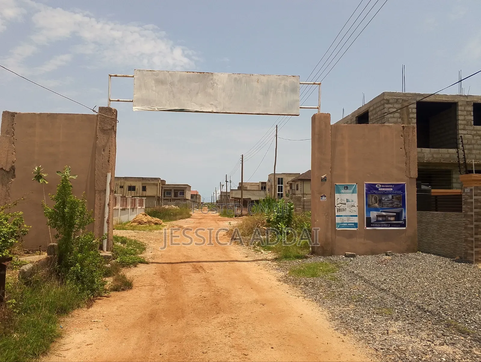 Half Plot Of Land For Sale)